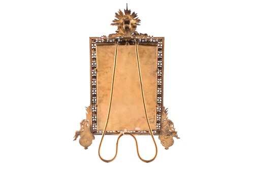 Lot 180 - An Edwardian gilt brass and "Jewelled" easel...