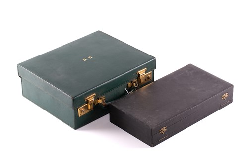 Lot 388 - Two cases of vanity or grooming set; The first...