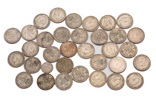 Lot 271 - A collection of world coins with two crowns,...