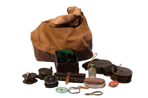 Lot 191 - A collection of vintage fishing equipment...