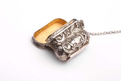 Lot 306 - A Victorian silver vinaigrette in the form of...