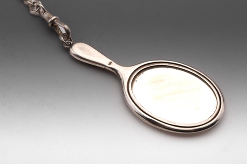 Lot 450 - A 19th century continental chatelaine, with...
