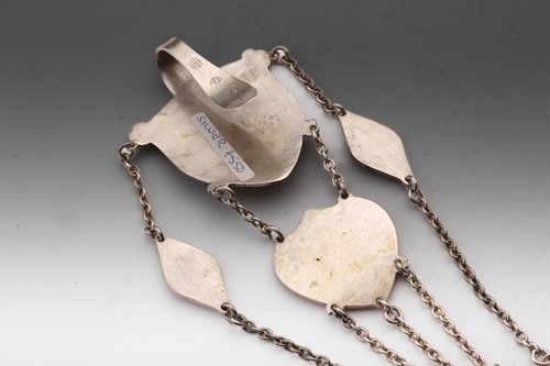 Lot 450 - A 19th century continental chatelaine, with...