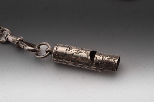 Lot 450 - A 19th century continental chatelaine, with...