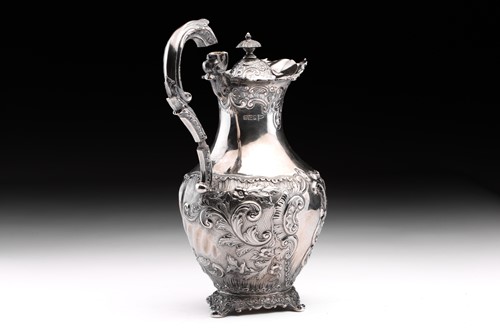 Lot 456 - An Edwardian silver baluster water jug,...