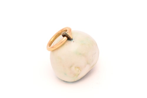 Lot 54 - An enamel skull charm pendant with diamonds, a...