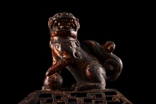 Lot 79 - A Chinese bronze censer, of rectangular form,...