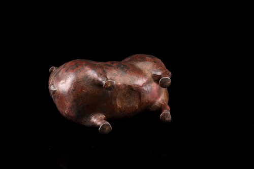 Lot 77 - A Chinese Tang Dynasty style bronze figure of...