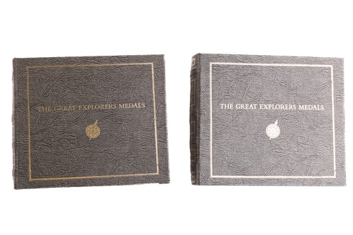 Lot 268 - Two albums containing forty nine silver "The...