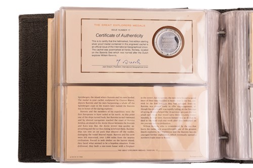 Lot 268 - Two albums containing forty nine silver "The...