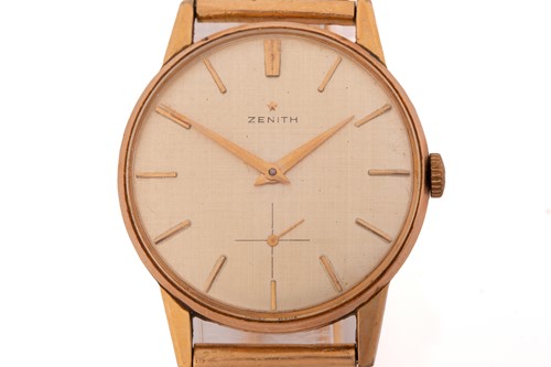 Lot 223 - A Zenith hand-wound mechanical wristwatch,...