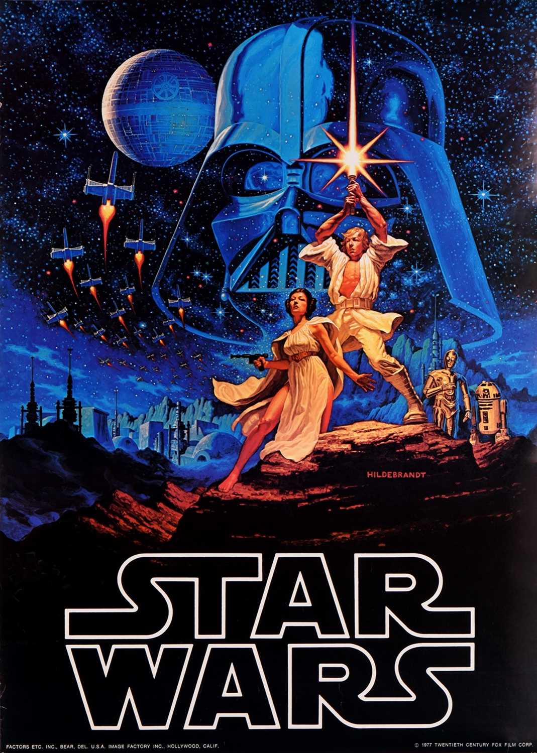 Lot 68 - A vintage Star Wars poster, designed by...