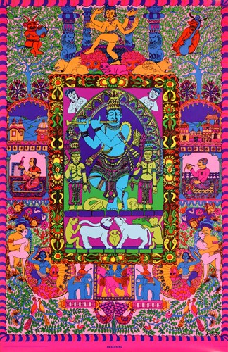 Lot 93 - An original 1967 psychedelic blacklight poster,...