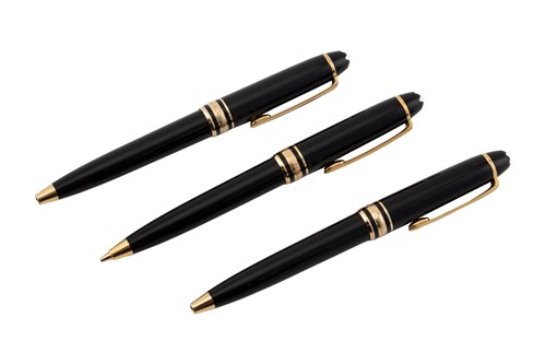 Lot 188 - Montblanc - two ballpoint pens and a...