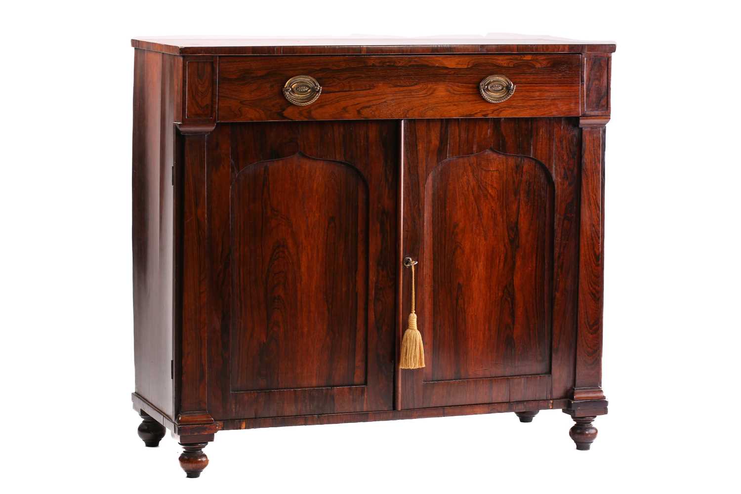 Lot 238 - A Regency rosewood chiffonier with an...