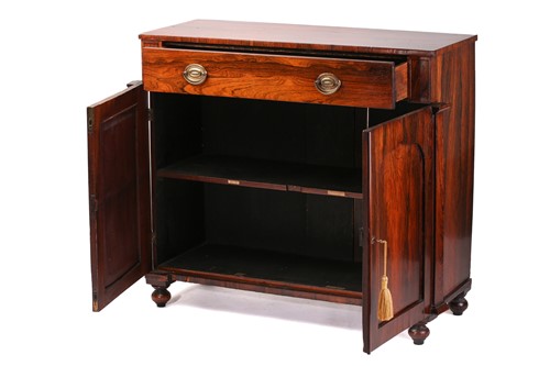 Lot A Regency rosewood chiffonier with an...