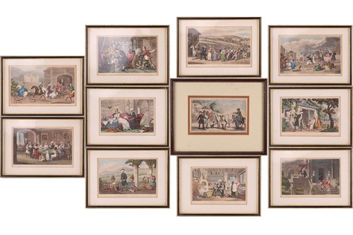 Lot 68 - A collection of eleven Rowlandson 'Dr. Syntax'...