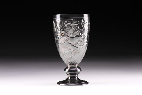 Lot 276 - A silver and gilt commemorative goblet,...