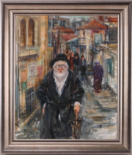 Lot 46 - Moshe Chauski (contemporary), portrait of a...