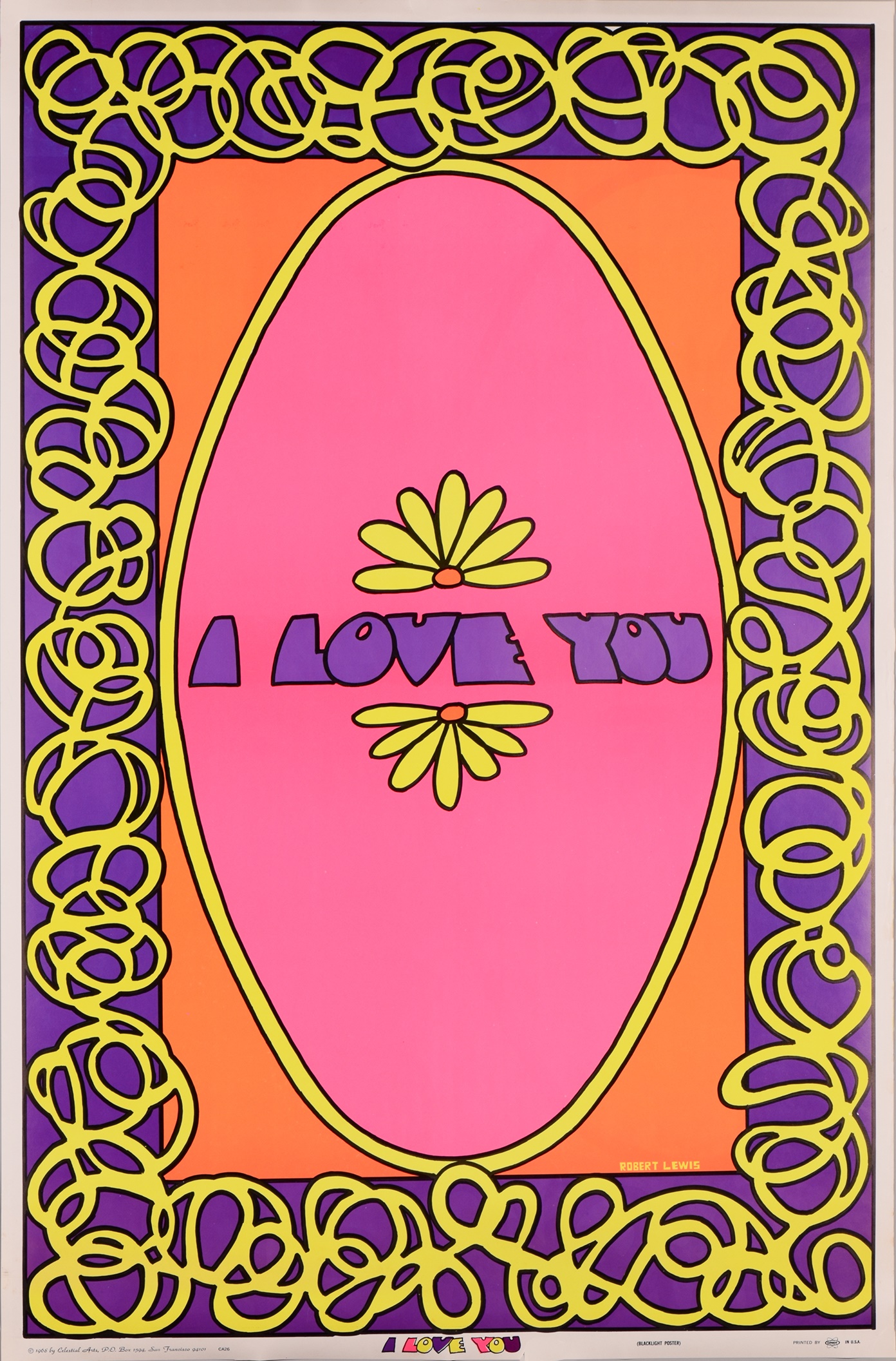 Lot 108 - Three original 1960s psychedelic blacklight