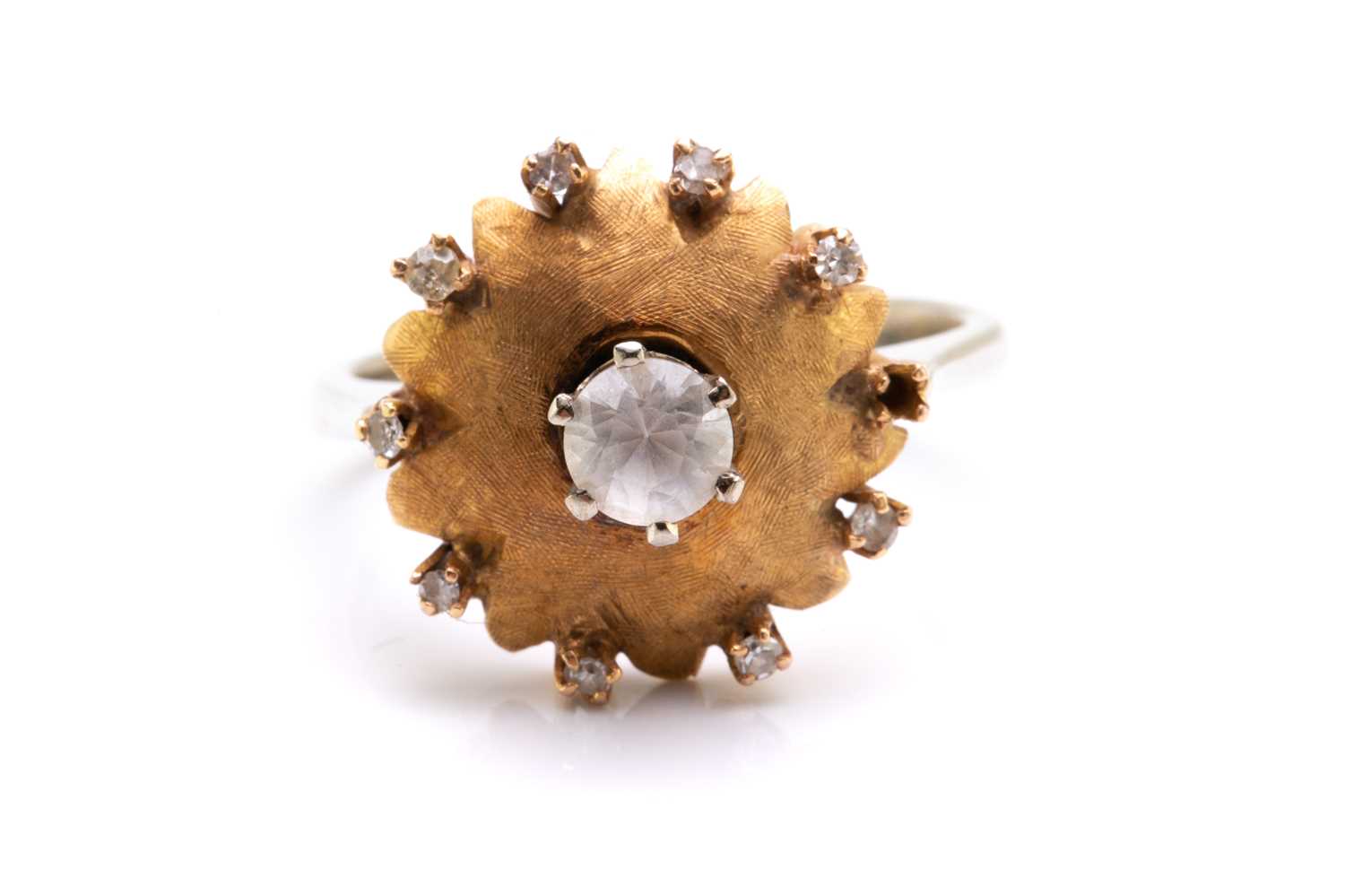 Lot 107 - A dress ring with synthetic spinel and...