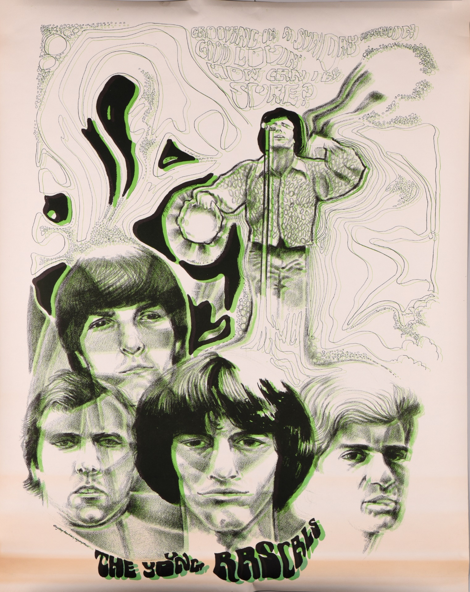 Young Rascal Painting Lot 50 - The Young Rascals, 'Grooving on a Sunday