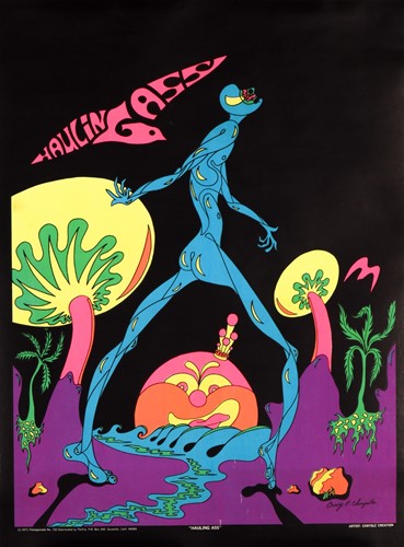 Lot 29 - An original 1971 blacklight psychedelic poster,...