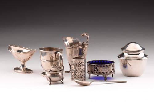 Lot 314 - A collection of mixed silver comprising of a...