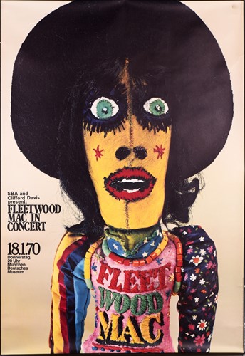 Lot 9 - An original Fleetwood Mac large concert poster,...