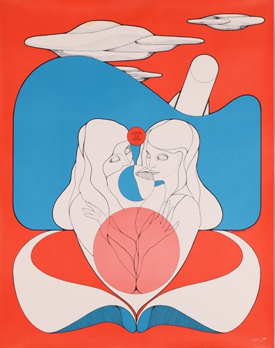 Lot 114 - An original 1960s psychedelic poster, 'Pipe...