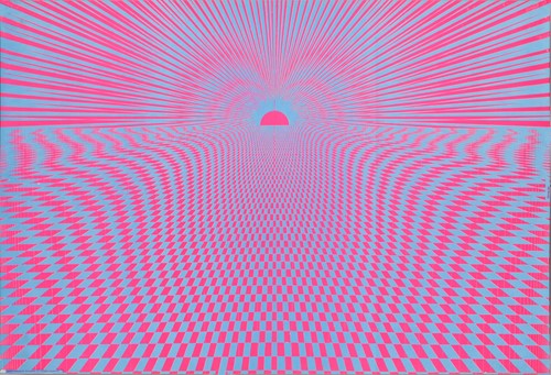 Lot 96 - Three original psychedelic black light posters,...