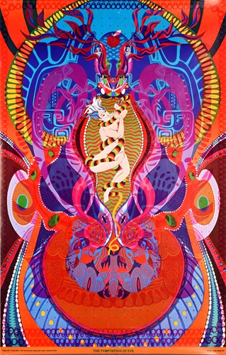 Lot 19 - An original 1968 psychedelic blacklight poster,...