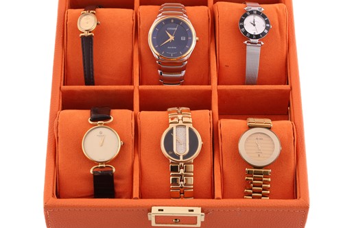 Lot 214 - A collection of six assorted quartz watches,...