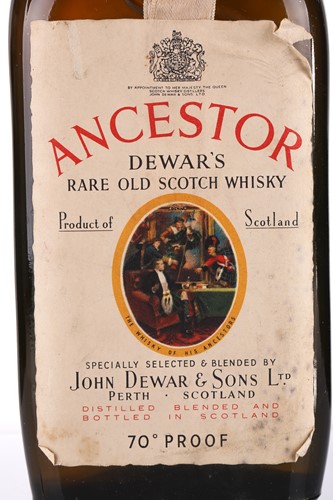 Lot 357 - A bottle of Ancestor Dewar's Rare Old Scotch...