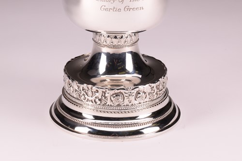 Lot 315 - A Continental white metal "800" standard cup...