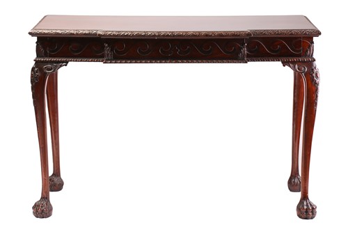 Lot 212 - A George III-style mahogany breakfront side...
