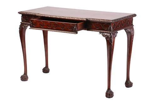 Lot A George III-style mahogany breakfront side...