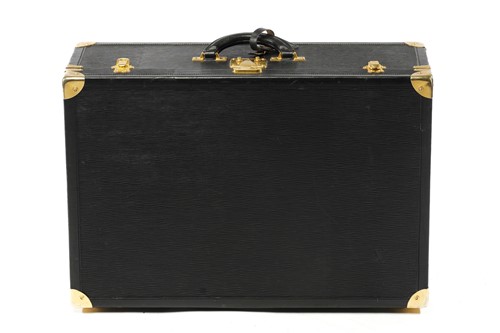 Lot 355 - Louis Vuitton black "Epi Leather" suitcase...