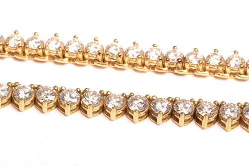 Lot 78 - A diamond rivière necklace, by Greek designer...