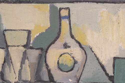 Lot 36 - Weller (20th century), abstract study of a bar,...