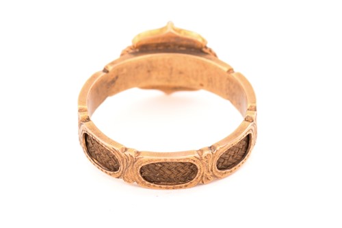 Lot 53 - Three 19th-century mourning rings; including a...