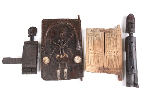 Lot 140 - A Bamana cephalomorphic door lock, Ivory Coast,...