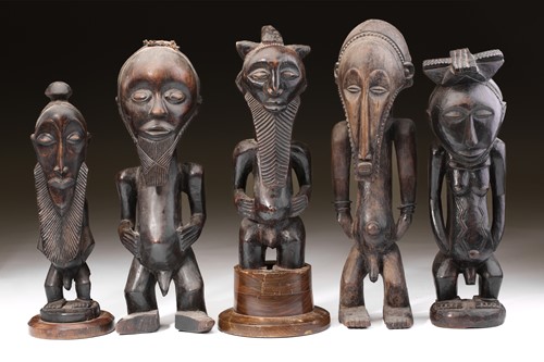 Lot 95 - A group of Hemba standing male figures,...