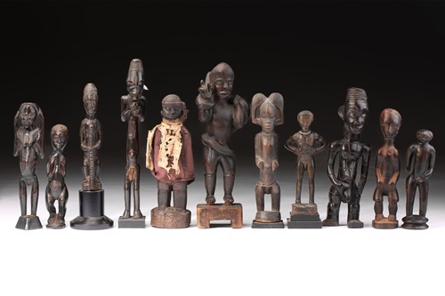 Lot 53 - A group of West African standing male and...
