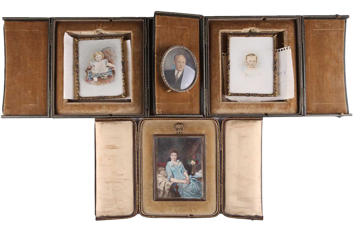 Lot 424 - An Edwardian rectangular portrait miniature
