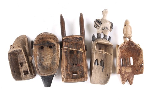 Lot 102 - Two Marka masks, Mali, each of zoomorphic form,...