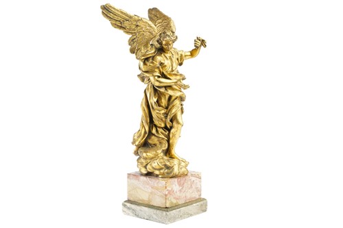 Lot 285 - A 19th-century fire gilt bronze figure of the...