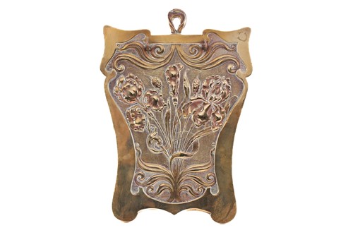 Lot 173 - An early 20th century Art Nouveau brass and...