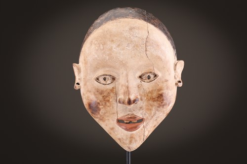 Lot 11 - A Senufo double mask, Ivory Coast, 42cm; a...