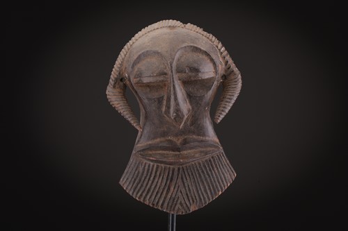 Lot 152 - A Luba zoomorphic Mbudye helmet mask,...